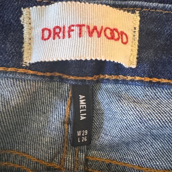 Driftwood - Amelia Studded Raw Hem Cropped Jeans Sz 29 - Picture 11 of 11